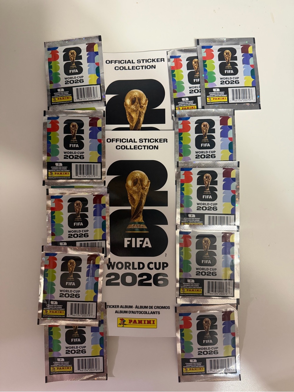 2-Pack Panini World Cup 2026 Album & Sticker 10 Packs 70 Stickers